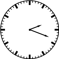 钟面上的刻度将一圈分为60小格,那时针的速度