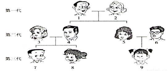下图是某家庭成员的关系图谱,该家庭成员用阿
