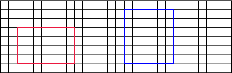 请你在这张方格纸上画出一个面积是28平方厘米的长方形;再画一个面积