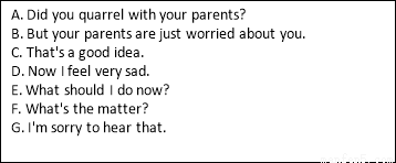 ou look unhappy today._1.B: Yesterday when I g