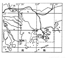 香港与澳门分别位于珠江口的东、西两侧。长期