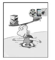 列要点: 1.简要描写图画内容; 2.说明图画含义;