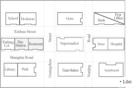 内容提示:李雷是新来的,他现在站在南京路口,不