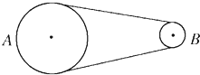 如图所示,两个皮带轮通过皮带传动(皮带与轮不