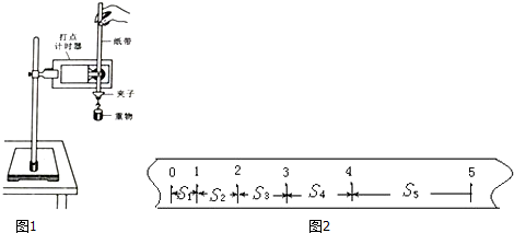 利用图1所示的装置可以研究自由落体运动.实验