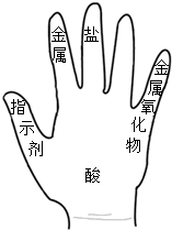 如图是小柯同学在复习科学时,构建酸通性的手