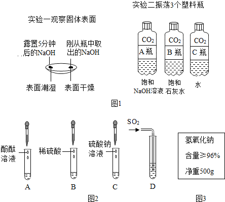 图1是某兴趣小组在学习碱的性质时进行的探究