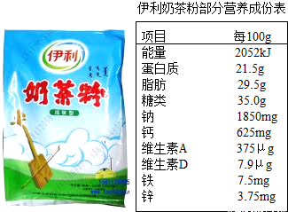 伊利奶茶粉是一种营养丰富、具有民族风味的特