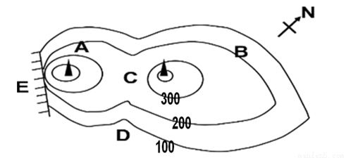 读图，回答下列问题。(10分)(1)图中乙村在甲村的____方向。医院在学校的____方向。学校在甲村的____方向。(2)图中小河的流向是:由____流向____(3)若公路分为两段，则其延伸方向，由左向右首先是由____向____延伸，然后由____向____延伸。(4)若甲乙两地图上距离是5.5厘米，而实地距离是5.5千米，则该地图的比例尺是____。-乐乐题库