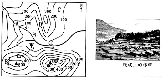 读南方地区某中学在家乡开展地理综合实践活动