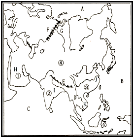 读东西半球图,完成下列问题.(1)世界四大洋中,全