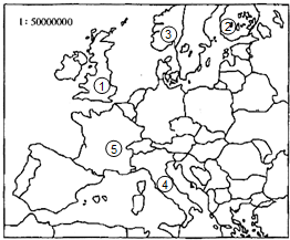 连线题(1)欧洲西部旅游资源丰富,请将下列图片