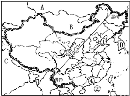 根据中国疆域与行政区划图,完成下列要求:(1