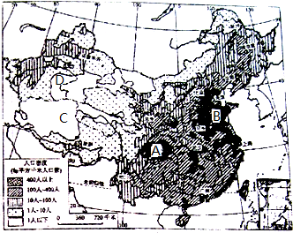 人口密度_2000年我国人口密度