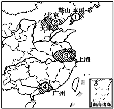 京津唐,辽中南工业基地的位置和特点知识点 "(1)图中所示为我国的图片