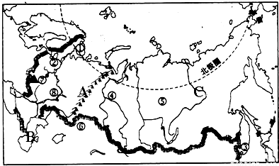 俄罗斯温带大陆性和亚寒带针叶林气候的特征知识点 "读图回答下列问题
