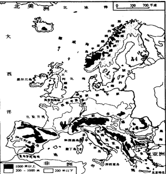 读欧洲西部地图回答下列问题.(1)图中A_(国家)
