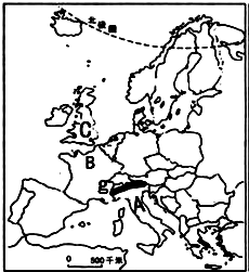图文资料,完成下列各题(1)欧洲西部的气候以_为