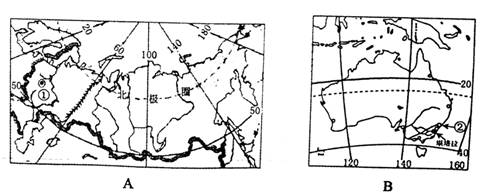 明明不小心将描述澳大利亚、美国和巴西三个国