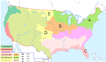 阅读材料,回答问题.材料一美国本土地形、河流