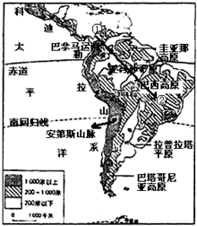 列要求.(1)写出非洲略图中数字所代表的地理事