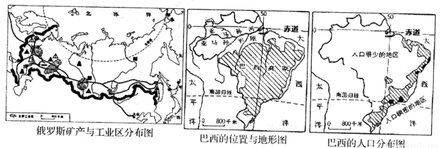 当中国大部分地区冬季时,巴西高原的季节和昼