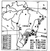 读巴西资源分布图,完成下列问题。【小题1】
