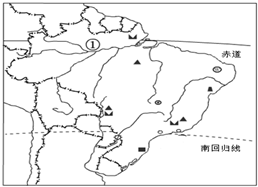 读巴西农业、矿产和工业分布图及美洲部分