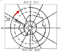读如图南极地区图,完成下列问题.(1)图中①②
