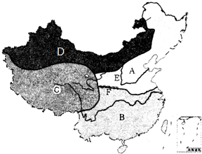 北方地区、南方地区、青藏地区和西北地区的地