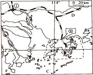 .A_特别行政区,B_特别行政区,C_铁路.(2)香港由