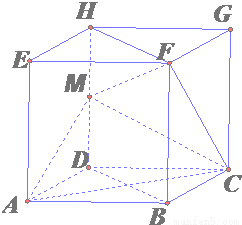如图,在棱长为2的正方体ABCD-EFGH中,M为D