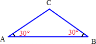 画出一个既是钝角三角形,又是等腰三角形的图形.