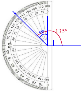 画一个比直角大45°的角.