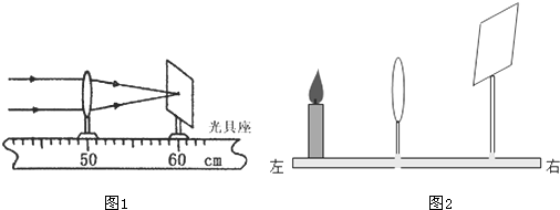 小明用蜡烛,凸透镜和光屏做"探究凸透镜成像的规律"实验.