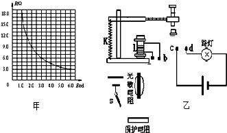行自动控制时,常常要用到继电器,某光敏电阻的