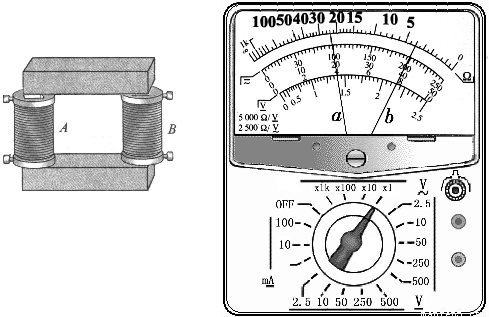 在探究变压器线圈两端的电压与匝数的关系的