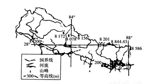 7题。1.乙河流域主要位于 A.亚热带季风气候区