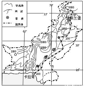 下列各题。材料一 下图所示主要国家以山地、