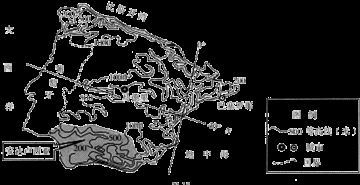 读我国某城镇周围农业布局示意图(如图所示