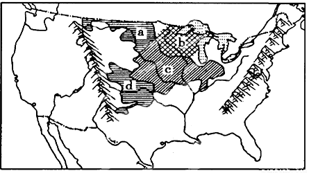 图5中甲为澳大利亚小麦-牧羊带分布示意图,乙