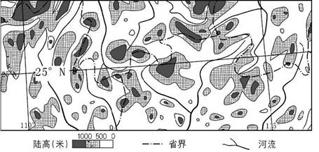 下图所示的L区域,在地图上形似香蕉(彩色图上