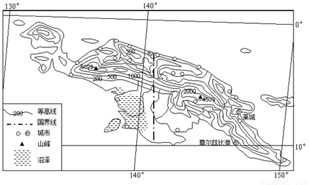 材料一:新几内亚岛是仅次于格陵兰的世界第二