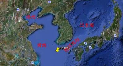 图7是韩国南端济州岛的等高线地形图和图中mn,no,pq,kl四线的地形剖面