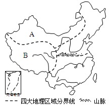 我国不同地理区域内部都有一些有特色的地理单