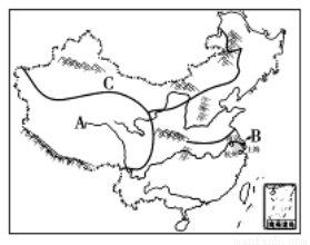 0℃等温线 ②1600毫米等降水量线 ③亚热带与