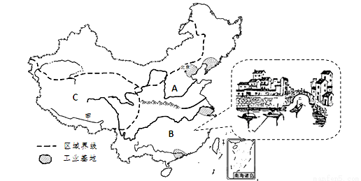 下图是甘肃省地理略图,读图回答小题。1.甘肃