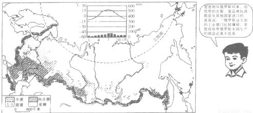 商务星球版_俄罗斯主要农业区、农作物及其分