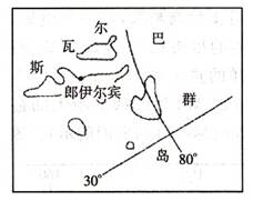 读东亚地区简图,右图为沿图中36°N纬线作的